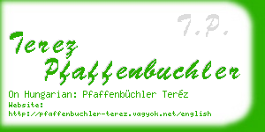 terez pfaffenbuchler business card
